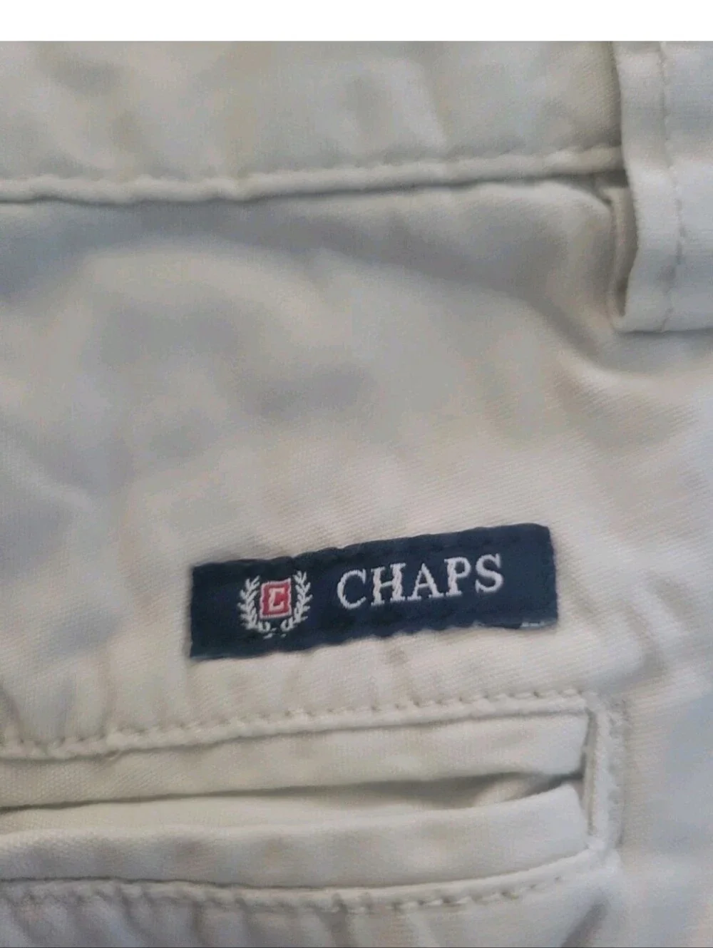 Chaps Ralph Lauren Shorts Mens Chino Preppy Khaki Cotton Skater Above Knee 36
